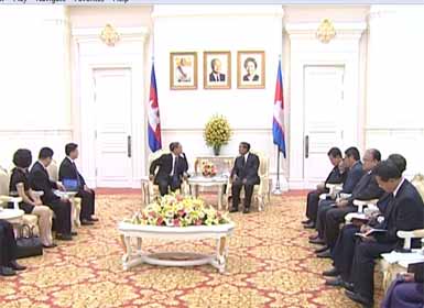 hun sen meet china