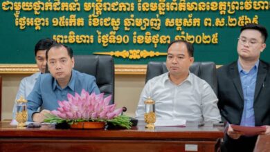 Photo of រដ្ឋមន្ត្រីក្រសួងព័ត៌មាន និងអភិបាលខេត្តព្រះវិហារ លើកទឹកចិត្តមន្ត្រីព័ត៌មានផលិតមាតិកាព័ត៌មានល្អ មានខ្លឹមសារឱ្យកាន់តែសម្បូរបែប 