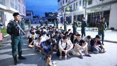 Photo of បង្រ្កាបទីតាំងសង្ស័យថាមានការលួចលាក់បង្កប់បទល្មើស Online Scams  នៅស្រុកគងពិសី ឃាត់ខ្លួនជនជាតិចិន ចំនួន ៦៣នាក់