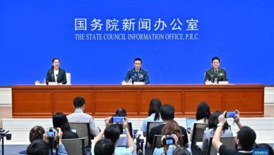 Photo of ការិយាល័យព័ត៌មាននៃក្រុមប្រឹក្សាកិច្ចការរដ្ឋចិនធ្វើសន្និសីទកាសែតដើម្បីពន្យល់អំពីការត្រៀមលក្ខណៈសម្រាប់ពិធីព្យុហយាត្រានៅថ្ងៃជ័យជម្នះ ៣ កញ្ញា