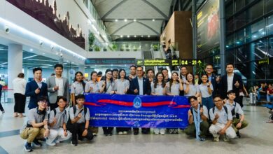 Photo of លោកជំទាវបណ្ឌិត ពេជ ចន្ទមុន្នី ហ៊ុនម៉ាណែត ផ្តល់ភាពកក់ក្តៅដល់និស្សិតជ័យលាភីអាហារូបករណ៍ អ.ម.ត ទៅបន្តការសិក្សានៅសាធារណរដ្ឋប្រជាមានិតចិន