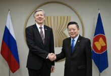 Photo of ឯកឧត្តមបណ្ឌិត កៅ គឹមហួន អគ្គលេខាធិការអាស៊ានបានទទួលជួបពិភាក្សាការងារជាមួយឯកឧត្តម Evgeny Zagaynov ឯកអគ្គរដ្ឋទូតរុស្ស៊ីប្រចាំអាស៊ាន