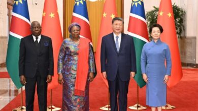 Photo of លោក Xi Jinping ប្រធានរដ្ឋចិនជួបពិភាក្សាការងារជាមួយលោកស្រីNdetwa ប្រធានាធិបតីណាមីប៊ី