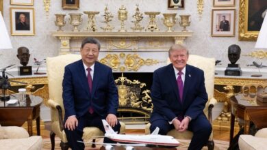 Photo of លោក Xi Jinping បានផ្លាស់ប្តូរមតិយោបល់ក្នុងជំនួបចង្អៀតជាមួយលោក  Donald Trump